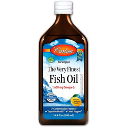 Carlson Labs The Very Finest Fish Oil 500 ml citrinų skonio