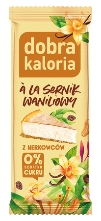 Dobra Kaloria Anakardžių batonėlis a'la vanilinis sūrio pyragas 35g