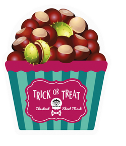 DR. MOLA Trick Or Treat Chestnut Sheet Mask stangrinamoji veido kaukė 23ml