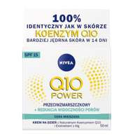 Q10 Power nuo raukšlių + matomumo mažinimas Lyginamasis dieninis kremas SPF15 mišriai odai 50ml