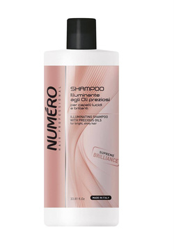 NUMERO Šviečiantis šampūnas su brangiaisiais aliejais blizgesio šampūnas su brangiaisiais aliejais 1000ml