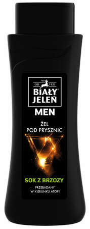 White Jeleń For Men hipoalerginė tonizuojanti dušo želė su beržų sultimis 300ml