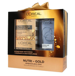 L'OREAL Nutri-Gold 50ml + Nutri-Gold Night 50ml + Micelinis losjonas 200ml