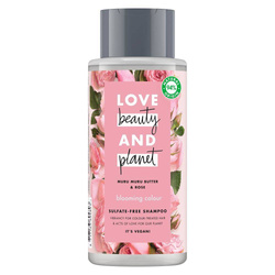Žydinčios spalvos šampūnas dažytiems plaukams Muru Muru Butter & Rose 400ml