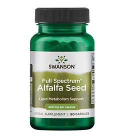 Swanson Full Spectrum Alfalfa 400 mg 60 kapsulių