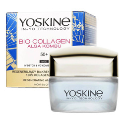 Bio kolageno dumbliai Kombu 50+ regeneruojantis biologinis kremas nuo raukšlių nakčiai 50ml