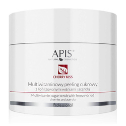 Cherry Kiss multiwitaminowy peeling cukrowy z liofilizowanymi wiśniami i acerolą 220g