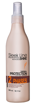 Sleek Line Repair Thermal Lotion Protection dwufazowy płyn z jedwabiem do prostowania волос 300ml