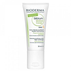 Bioderma Sebium Global Cover intensyvi valomoji priežiūros priemonė 30ml