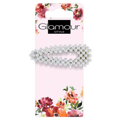 Glamour plaukų segtukai su perlais dideli