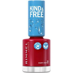 RIMMEL Kind & Free Clean Nail Polish lakier do paznokci 156 Poppy Pop Red 8ml