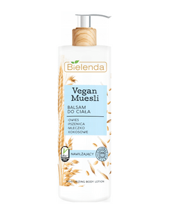 Bielenda Vegan Muesli drėkinamasis kūno losjonas 400ml