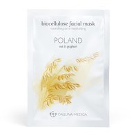 CALLUNA MEDICA Lenkija Maitinamoji ir drėkinamoji bioceliuliozės veido kaukė Avižos ir jogurtas 12ml