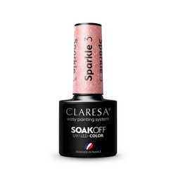 Clares Soak Off UV/LED Sparkle hibridinis lakas 3 5g