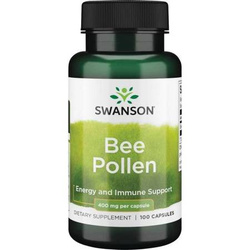 Swanson Bičių žiedadulkės (Pyłek Pszczeli) 400mg 100 kapsułek