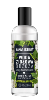 Žolinis vanduo plaukams, linkusiems pleiskanoti Beržas 95ml