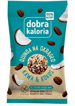 Geros kalorijos Quinoa Round Coffee & kokosas 24g