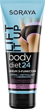 SORAYA Body Diet24 serumas 3 funkcijų - liftingas, stangrinantis ir anticeliulitinis 200ml