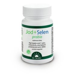 Dr. Jacob's Jodas ir selenas Probio 90 veganiškų kapsulių