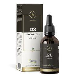 Aura Herbals Vitaminas D3 2000 TV vegan 50 ml lašų