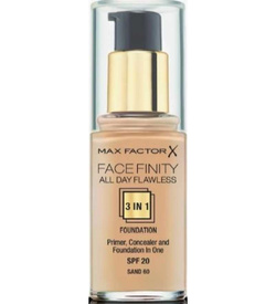 MAX FACTOR Facefinity All Day Flawless 3in1 Foundation SPF20 60 Smėlio spalvos 30ml