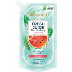 Bielenda Fresh Juice micelinis skystis su bioaktyviu citrusinių vaisių vandeniu Arbūzas Doypack 500ml