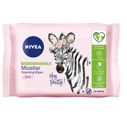 MicellAir Skin Breathe 3in1 biologiškai suyrančios odos priežiūros micelinės makiažo valomosios servetėlės 25 vnt.