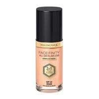 MAX FACTOR Facefinity All Day Flawless 3in1 Foundation SPF20 45 Warm Almond 30ml