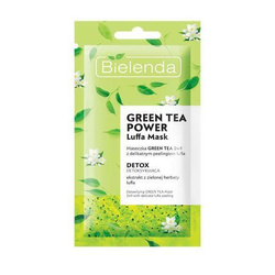 Bielenda Green Tea Power Luffa kaukė detoksikuojanti 2-in-1 kaukė su švelniu pilingu 8g