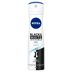 Black&White Invisible Pure purškiamas antiperspirantas 150ml