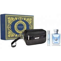 VERSACE Pour Homme EDT 100ml + MINIATURA EDT purškalas 10ml + KOSMETINIS KREPŠELIS