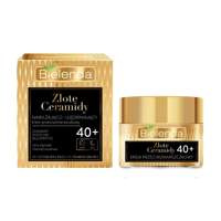 BIELENDA_Golden Ceramides Drėkinamasis-stiprinamasis dieninis ir naktinis kremas nuo raukšlių 40+ 50ml
