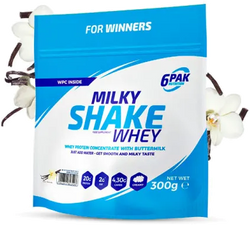 6PAK Milky Shake Whey 300g białko o smaku waniliowym