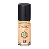 MAX FACTOR Facefinity Facefinity All Day Flawless 3in1 makiažo pagrindas SPF20 42 dramblio kaulo spalvos 30ml