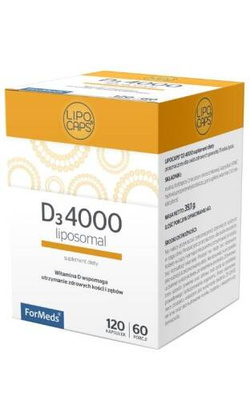Formeds Lipocaps Liposomalna Witamina D3 4000IU 120 kapsułek