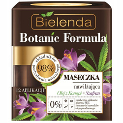 Botanic Formula Kanapių aliejus + šafranas drėkinamoji veido kaukė 50ml