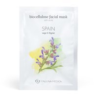 CALLUNA MEDICA Ispanija znti-Acne Bioceliuliozės veido kaukė Šalavijas ir čiobreliai 12ml