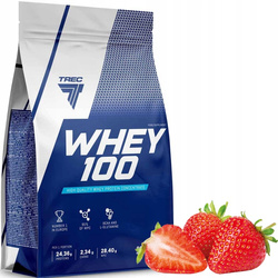 Trec Whey 100 WPC proteinas 700g braškių skonio
