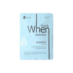 SIMPLY WHEN_Water Wish Hydrate lakštinė kaukė drėkinamoji veido kaukė 23ml