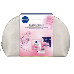 Rose Elegance rinkinys senėjimą stabdantis dieninis kremas 50ml + naktinis kremas nuo raukšlių 50ml + kosmetinė