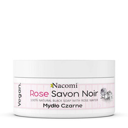 Rose Savon Noir rožinis juodas muilas su rožių vandeniu 125g