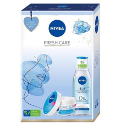 Fresh Care rinkinys lengvas maitinamasis veido kremas 5in1 100ml + odos priežiūros micelinis losjonas 200ml