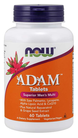 Now Foods Adam multivitaminai ir mineralai vyrams 60 tablečių