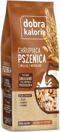 Geros kalorijos Kviečių traškučiai su melasa ir migdolais 120g