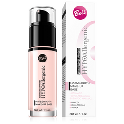 Hypoallergenic Mat&Smooth Make-Up Base hipoalerginis matinis ir išlyginamasis makiažo pagrindas 01 30g
