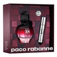 PACO RABANNE Black XS Pour Femme EDT 50ml + 10ml + raktų pakabukas
