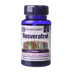 Holland & Barrett Resveratrol 50 mg 60 tablečių