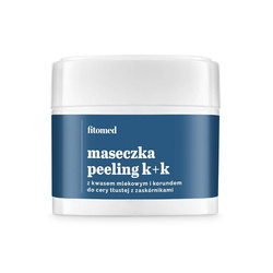 Maseczka-peeling K+K z kwasem mlekowym i korundem do cery tłustej z zaskórnikami 50g
