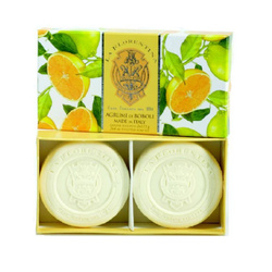 LA FLORENTINA Skulptūrinis muilas Boboli Citrus 2x115g