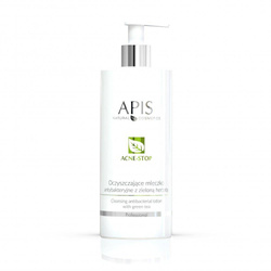APIS Acne-Stop valomasis antibakterinis losjonas valomasis antibakterinis pienelis su žaliąja arbata 500ml